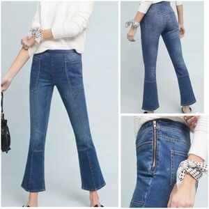 Anthropologie Pilcro And The Letterpress Jeans High Rise Crop Flare 30